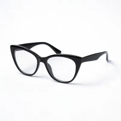 black cat eye glasses
